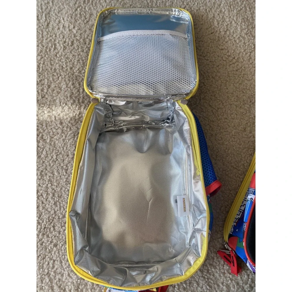 Sonic The Hedgehog Insulated Lunch Bag for Kids School Cooler Bags NWT